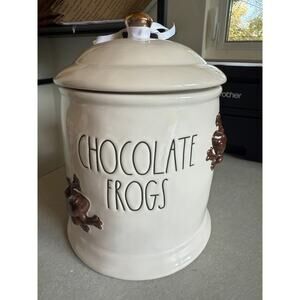 Rae Dunn "Chocolate Frogs" Harry Potter Cookie Jar Canister - NEW WITH TAGS